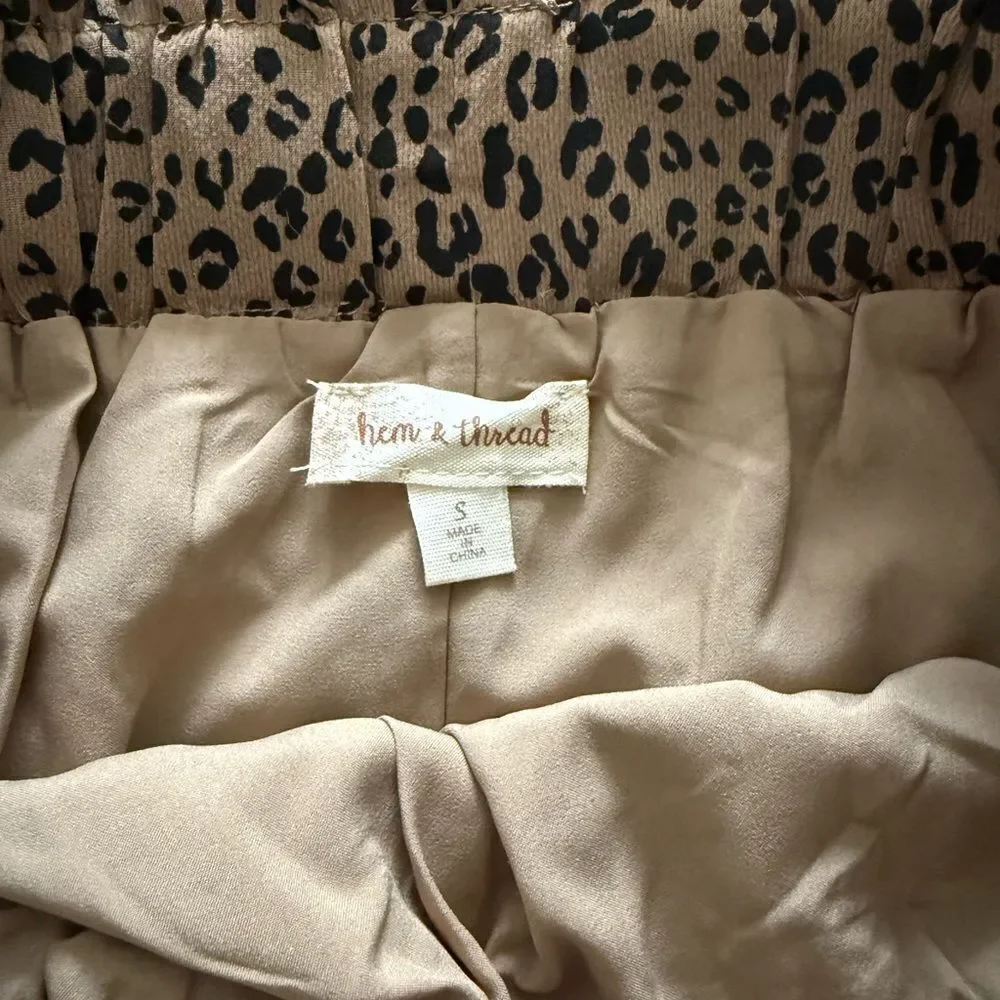 Hem & Thread Leopard Mini Skirt - Picture 3 of 5